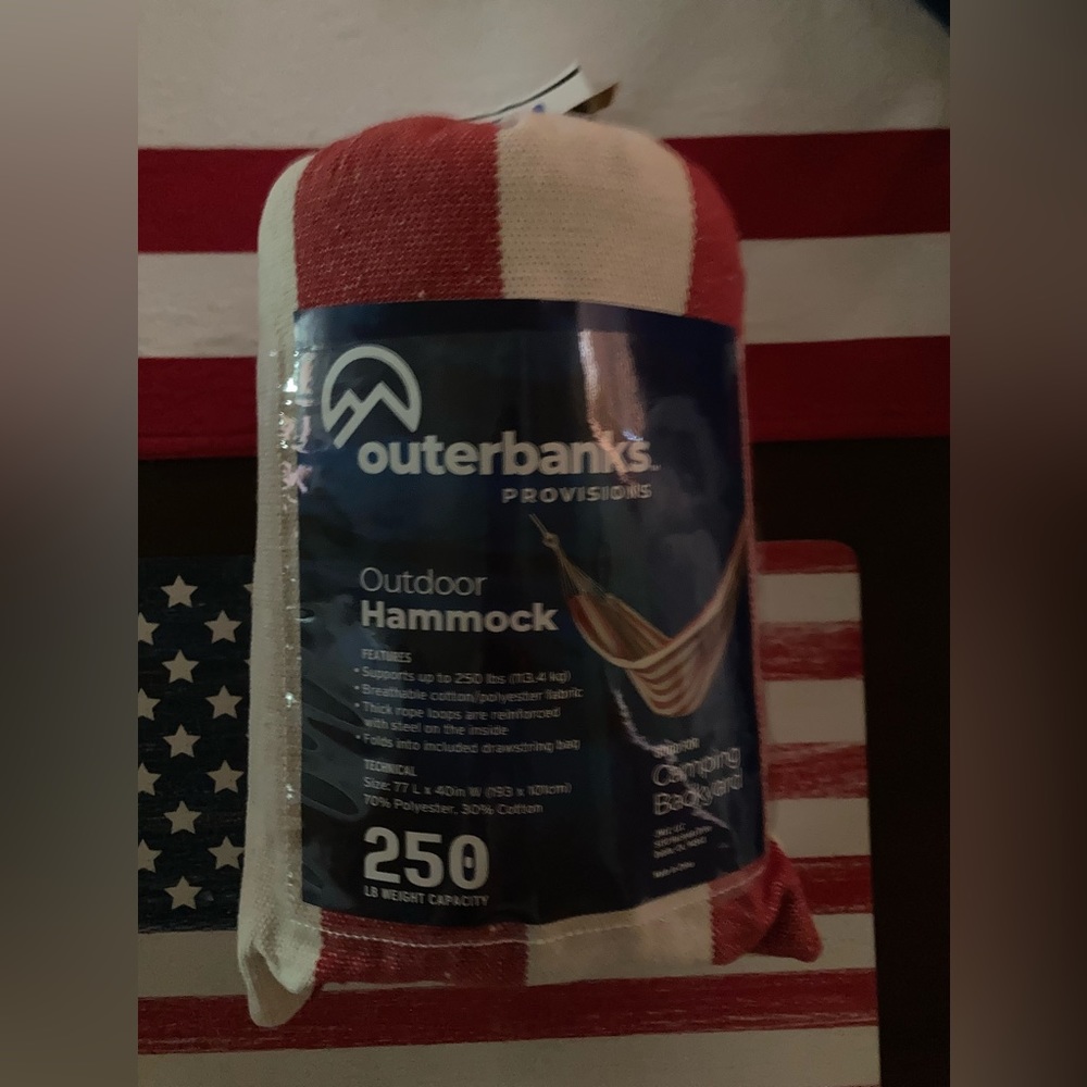 Outerbanks Provisions Outdoor Hammock for Camping Backyard